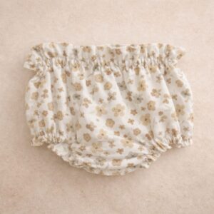 Braguitas flores beige