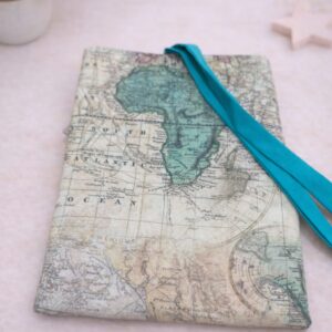 Funda de Libro " Mapamundi Vintage"