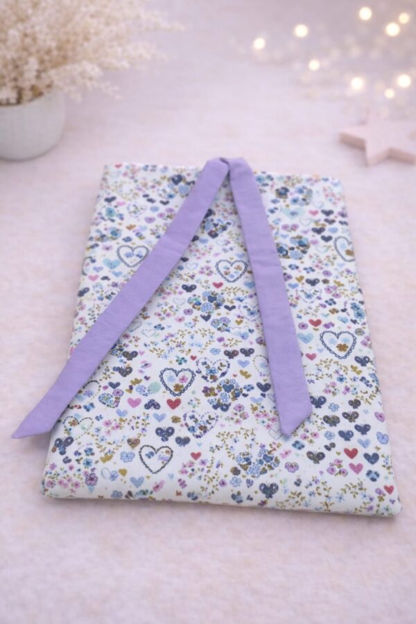 Funda de Libro" Hearts & Flowers"