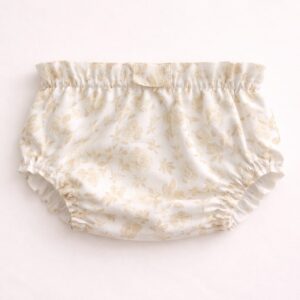 Cubrepañal "Crema de Rosas" Talla 0/3 meses
