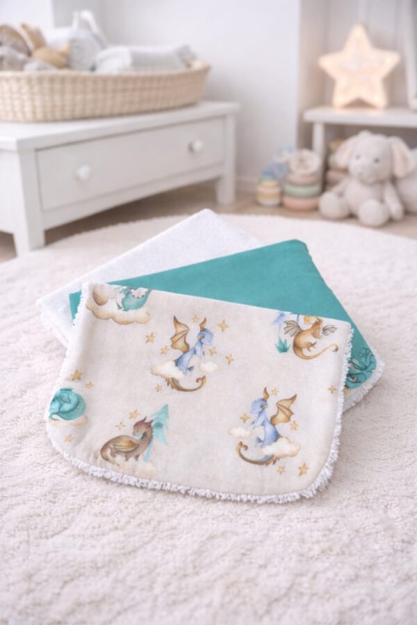 Pack de 3 Toallitas Reutilizables "Magic Dragons"