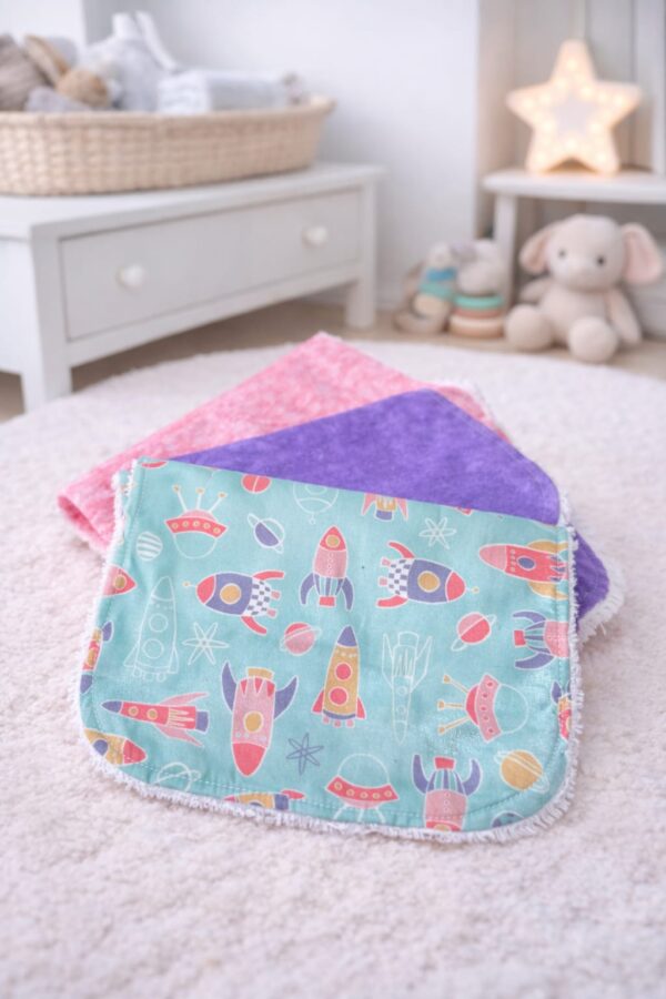 Packde 3 toallitas Reutilizables "Space Adventura"