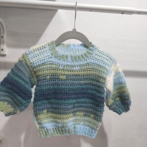 Jersey Crochet Azul