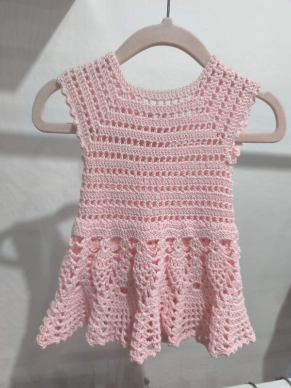 Vestido Body crochet rosa