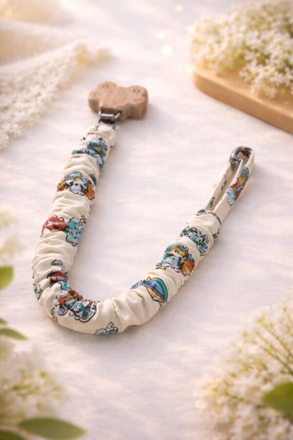 Chupetero de Tela Patrulla canina con clip coche