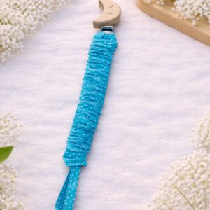 Chupetero de Lunares con Clip de Luna